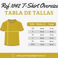 Ref 1042 T-Shirt Oversize - Imagen 6