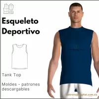 Ref 1035 Esqueleto deportivo - TANK TOP