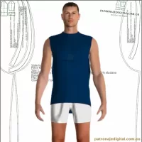 Ref 1035 Esqueleto deportivo - TANK TOP - Imagen 2