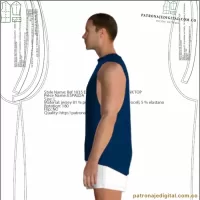 Ref 1035 Esqueleto deportivo - TANK TOP - Imagen 4