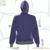 Ref 1045 Hoodie Oversize Dama - Imagen 4