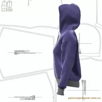 Ref 1045 Hoodie Oversize Dama - Imagen 3