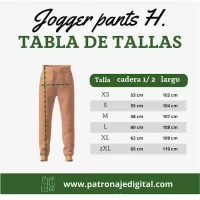 Ref 1054 Cotton Jogger Pants - Imagen 5