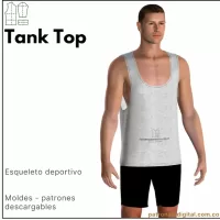 Ref 1044 Tank Top (esqueleto deportivo)