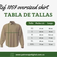 Ref 1059 Oversized shirt - Imagen 6