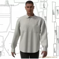 Ref 1059 Oversized shirt - Imagen 2