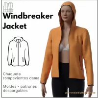 Ref 1057 Windbreaker Jacket Hooded