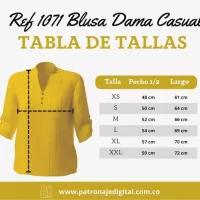 Ref 1071 Blusa Dama Casual - Imagen 5