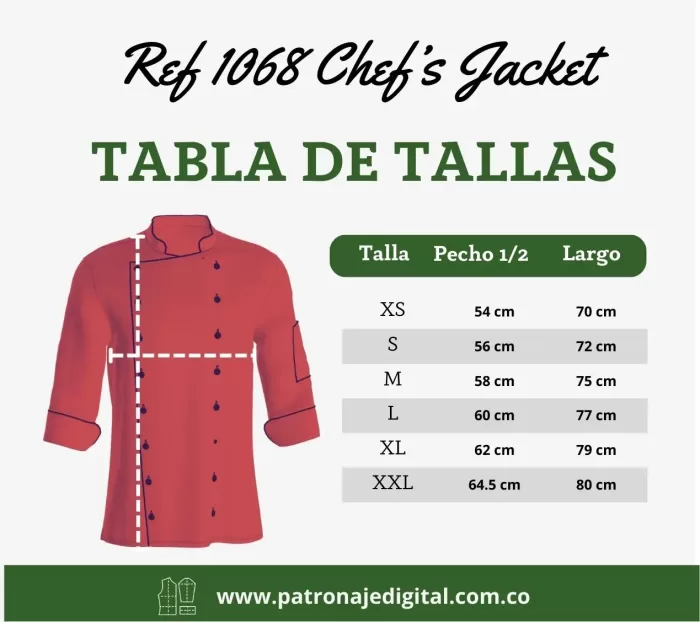 Ref 1068 Chef’s Jacket - Imagen 5