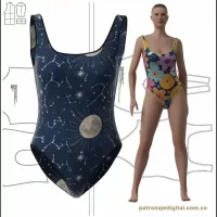 Ref 1077 - Swimsuit basic enterizo - Imagen 2