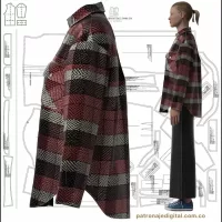 Ref 1093 Camisa Oversize Cuadros - Imagen 4