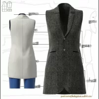 Ref 1098 Chaleco Tipo Blazer - Imagen 2