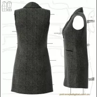 Ref 1098 Chaleco Tipo Blazer - Imagen 3
