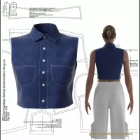 Ref 1082 Blusa Vaquera - Imagen 2