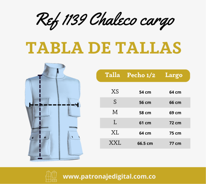 Ref 1139 Chaleco Cargo - Imagen 5