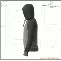 Ref 1113 Hoodie Manga Rangla - Imagen 3