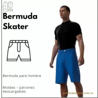 Ref 1138 Bermuda Skater Denim