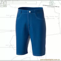 Ref 1138 Bermuda Skater Denim - Imagen 2