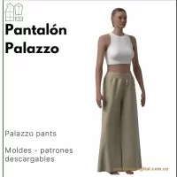 Ref 1109 Pantalón Palazzo