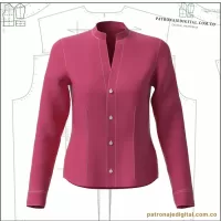 Ref 1146 Blusa de media abertura - Imagen 2