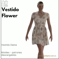 Ref 1145 Vestido Flower