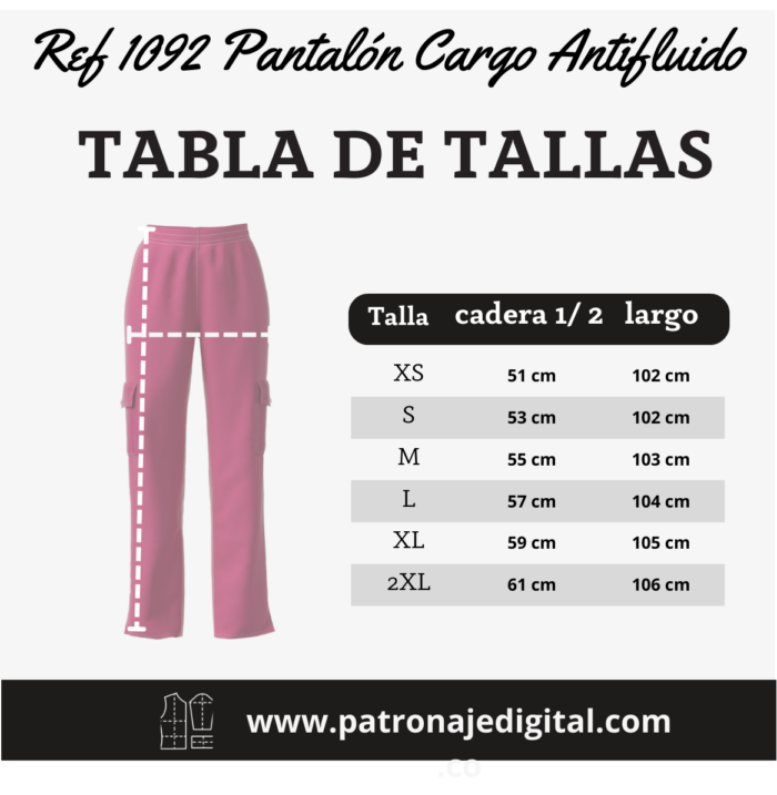 Ref 1192 Pantalón Cargo Antifluido - Imagen 5