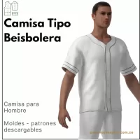 Ref 1197 Camisa Tipo Beisbolera