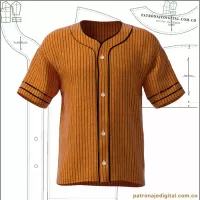 Ref 1197 Camisa Tipo Beisbolera - Imagen 2