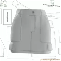 Ref 1185 Falda mini denim - Imagen 2