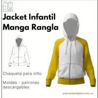 Ref 1123 Jacket Infantil Manga Rangla