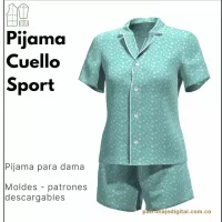 Ref 1192 Pijama Cuello Sport