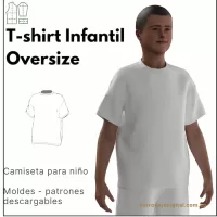 Ref 1119 T-shirt Infantil Oversize