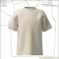 Ref 1119 T-shirt Infantil Oversize - Imagen 2