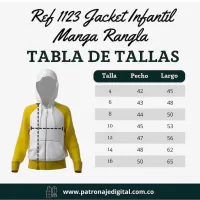 Ref 1123 Jacket Infantil Manga Rangla - Imagen 5