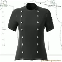 Ref 1203 Chef’s Jacket Manga Corta - Imagen 2
