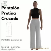 Ref 1210 Pantalón Pretina Cruzada