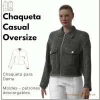 Ref 1200 Chaqueta Casual Oversize