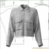 Ref 1200 Chaqueta Casual Oversize - Imagen 2