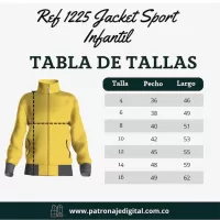 Ref 1225 Jacket Sport Infantil - Imagen 5