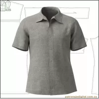 Ref 1243 Camisa Clasica Algodón - Imagen 2