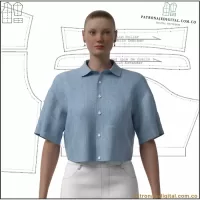 Ref 1233 Camisa Oversize Dama - Imagen 2