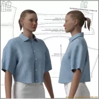 Ref 1233 Camisa Oversize Dama - Imagen 3
