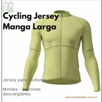 Ref 1230 Cycling Jersey Manga Larga