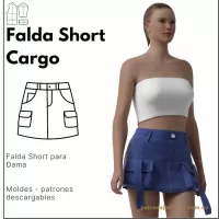 Ref 1244 Falda Short Cargo