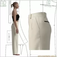 Ref 1211 Pantalón Pinzas Recto - Imagen 3
