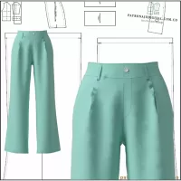 Ref 1221 Pantalón Sastre Recto - Imagen 2