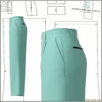 Ref 1221 Pantalón Sastre Recto - Imagen 3