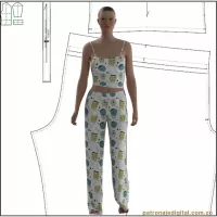 Ref 1241 Pijama Franela - Imagen 2