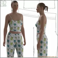 Ref 1241 Pijama Franela - Imagen 3