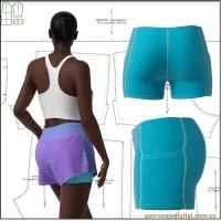Ref 1240 Running Short Dama - Imagen 3